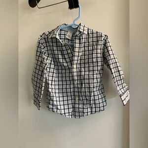 Janie and Jack plaid button down shirt size 2t